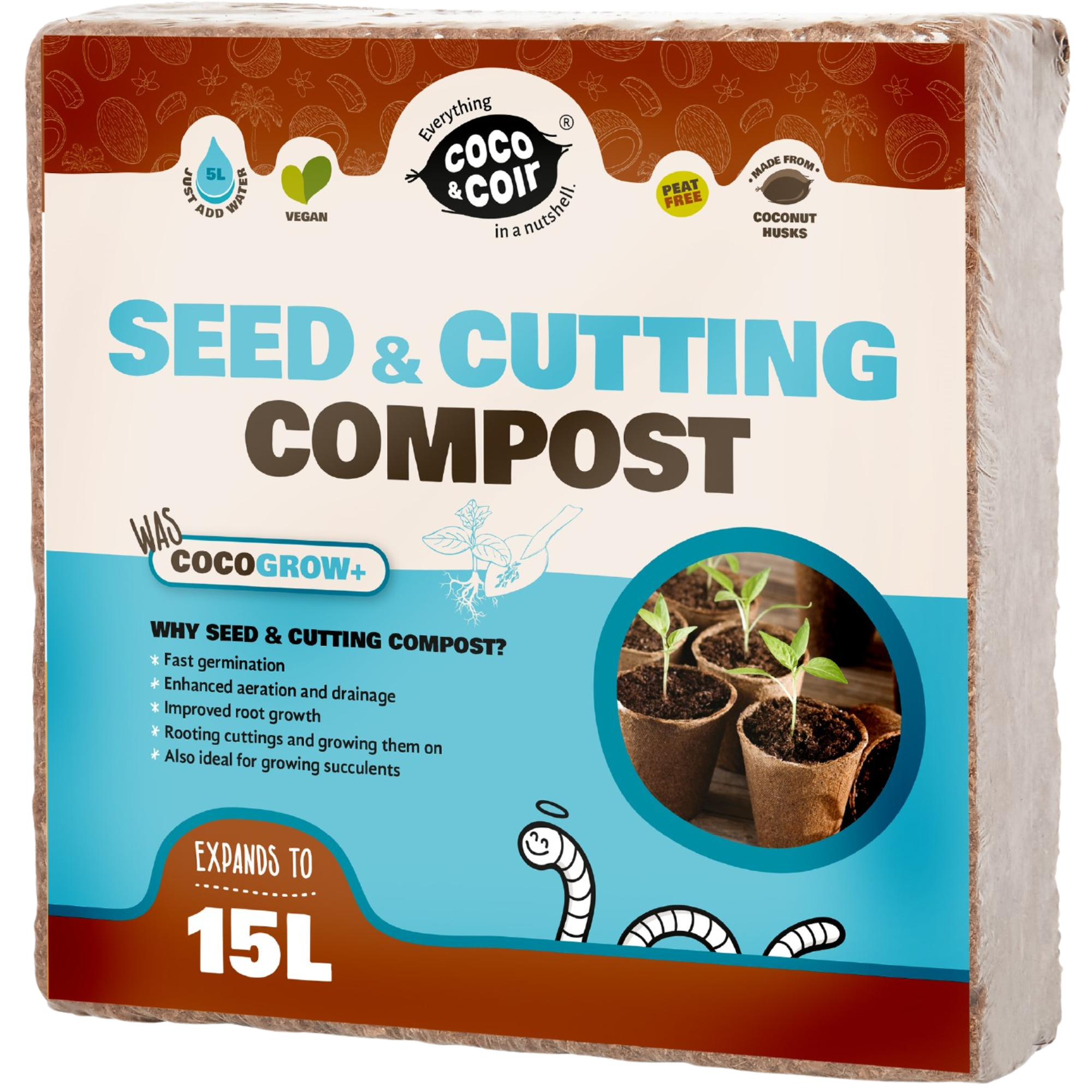 Cutting & Seeding Compost - 15L - with perlite