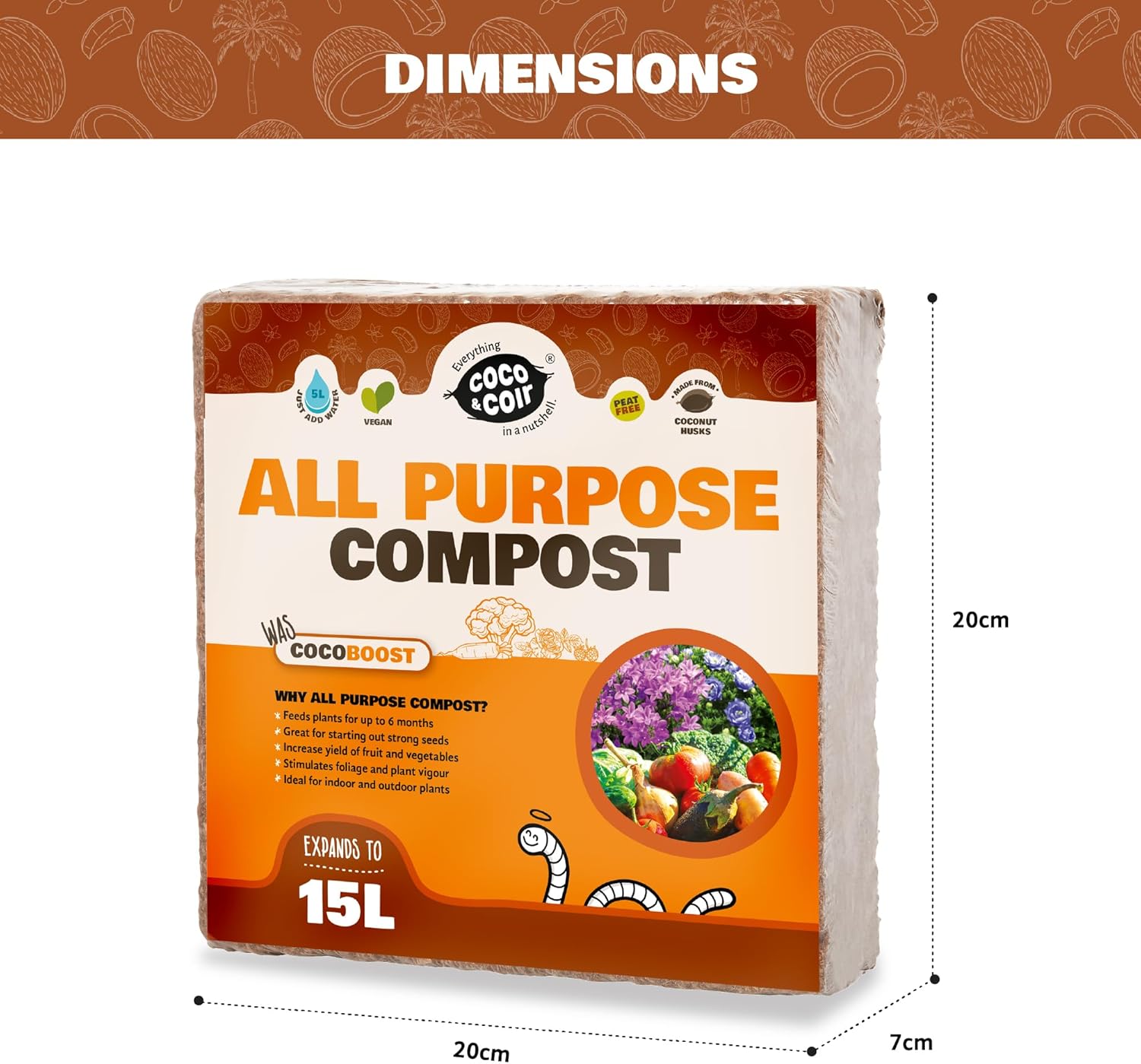 All Purpose Compost - 15L- with essential nutrients