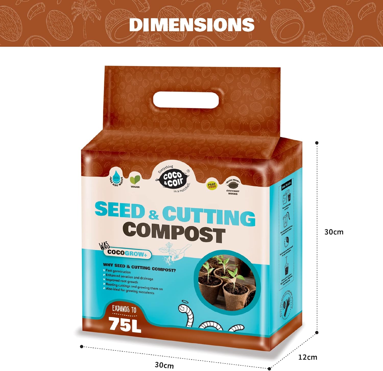 Cutting & Seeding Compost - 75L - with perlite