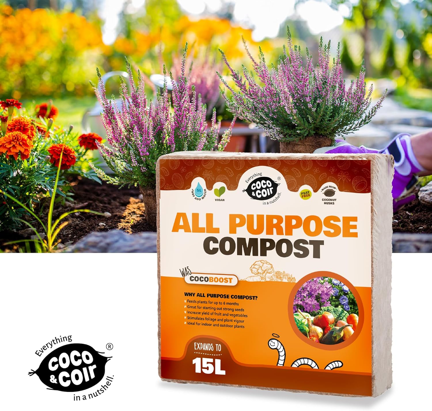 All Purpose Compost - 15L- with essential nutrients