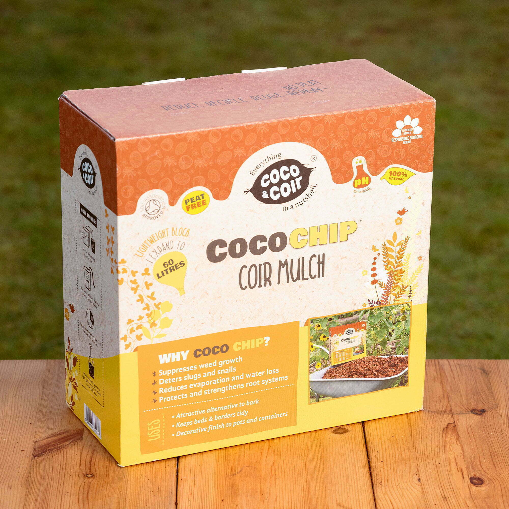 Natürlicher Dünger und Nährboden - Coco Chip 4.5kg (60L)