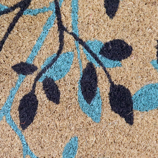 Shadow leaves Coir Doormat