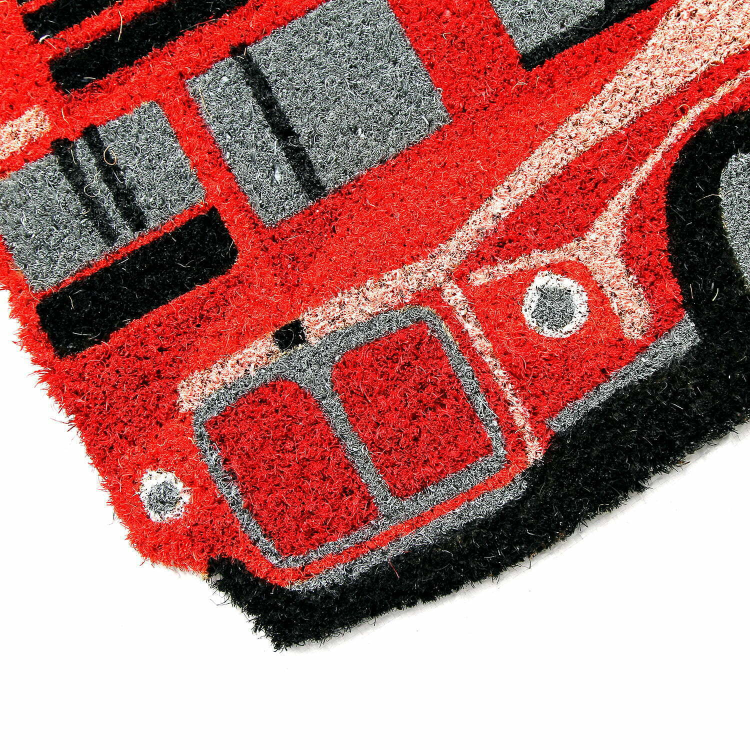 The Routemaster Bus Cutout Doormat Closeup Side View