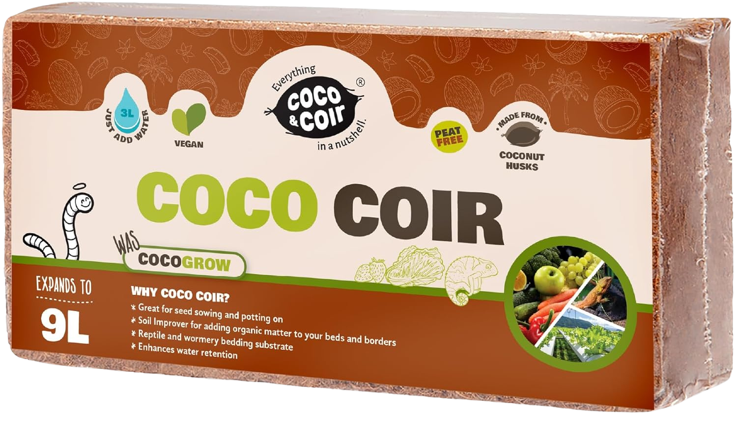 Coir Compost - 9L - 100% organic