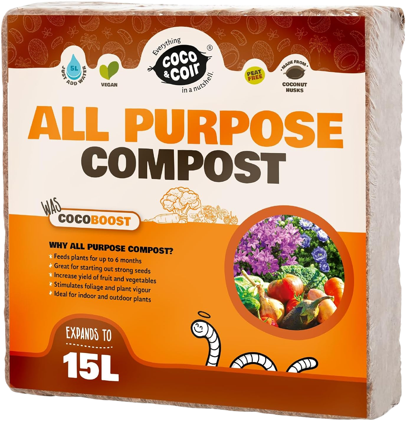 All Purpose Compost - 15L- with essential nutrients