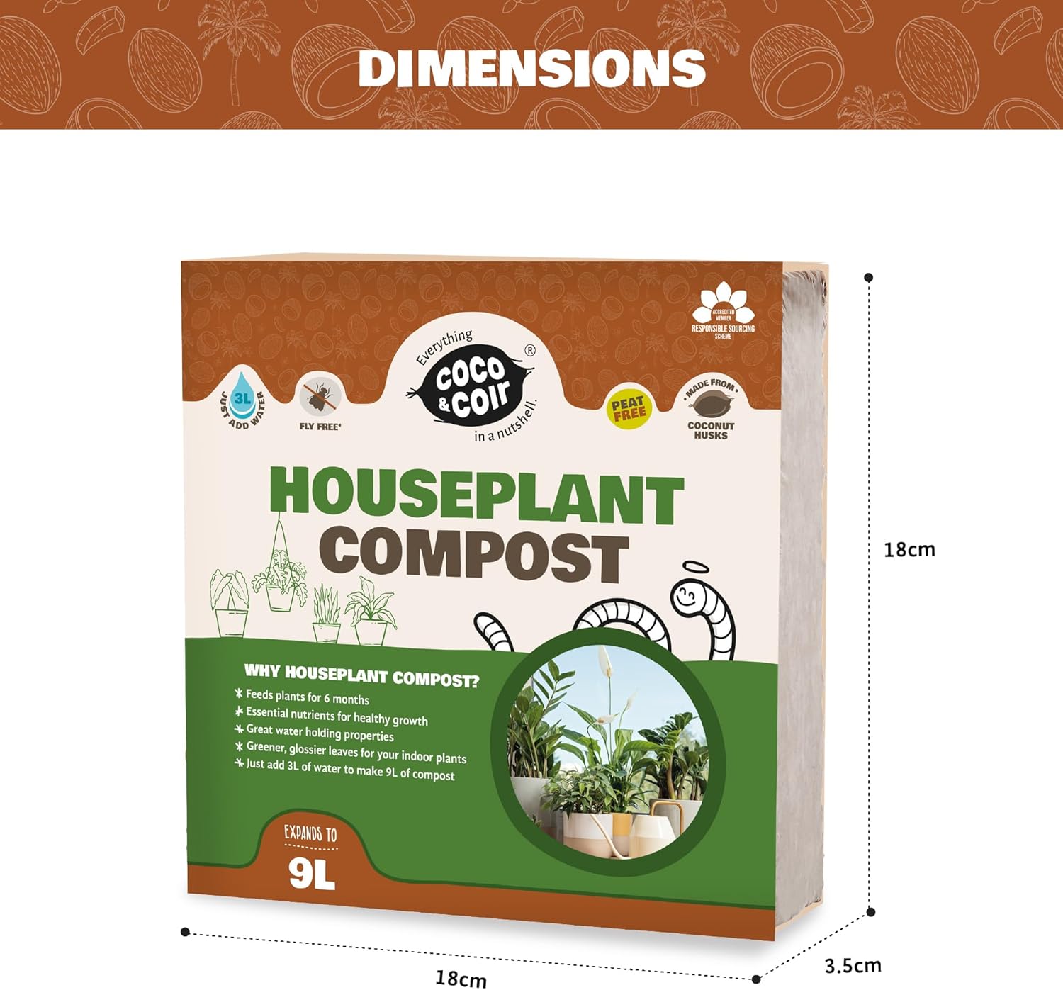 Houseplant Compost - 9L